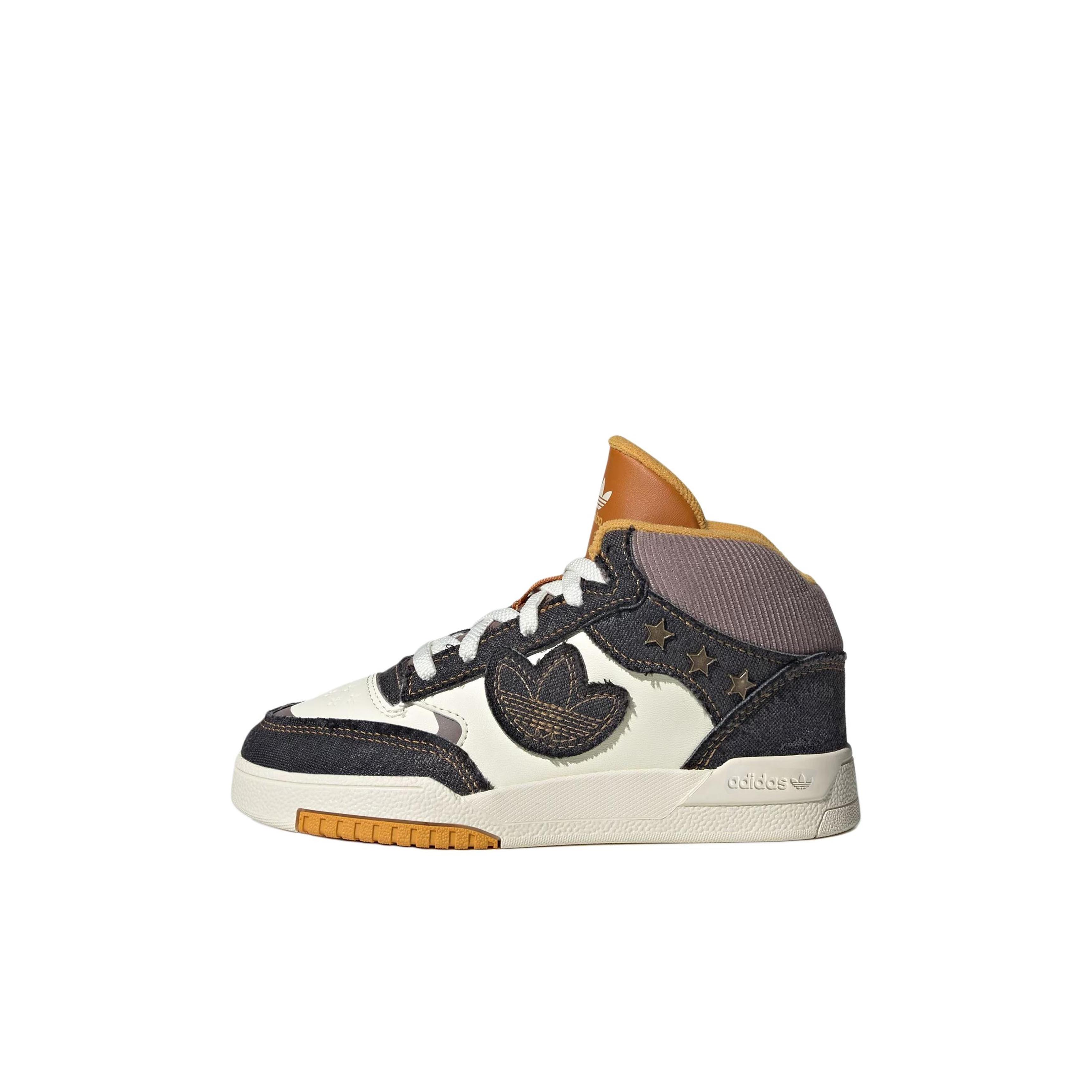 Adidas Originals DROP STEP XL 2.0 Mid top Kids  Skateboarding Shoes Ivory JS2485