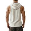 Men's Breathable Wrinkle Sleeveless Hooded Vest, Comfortable And Stylish