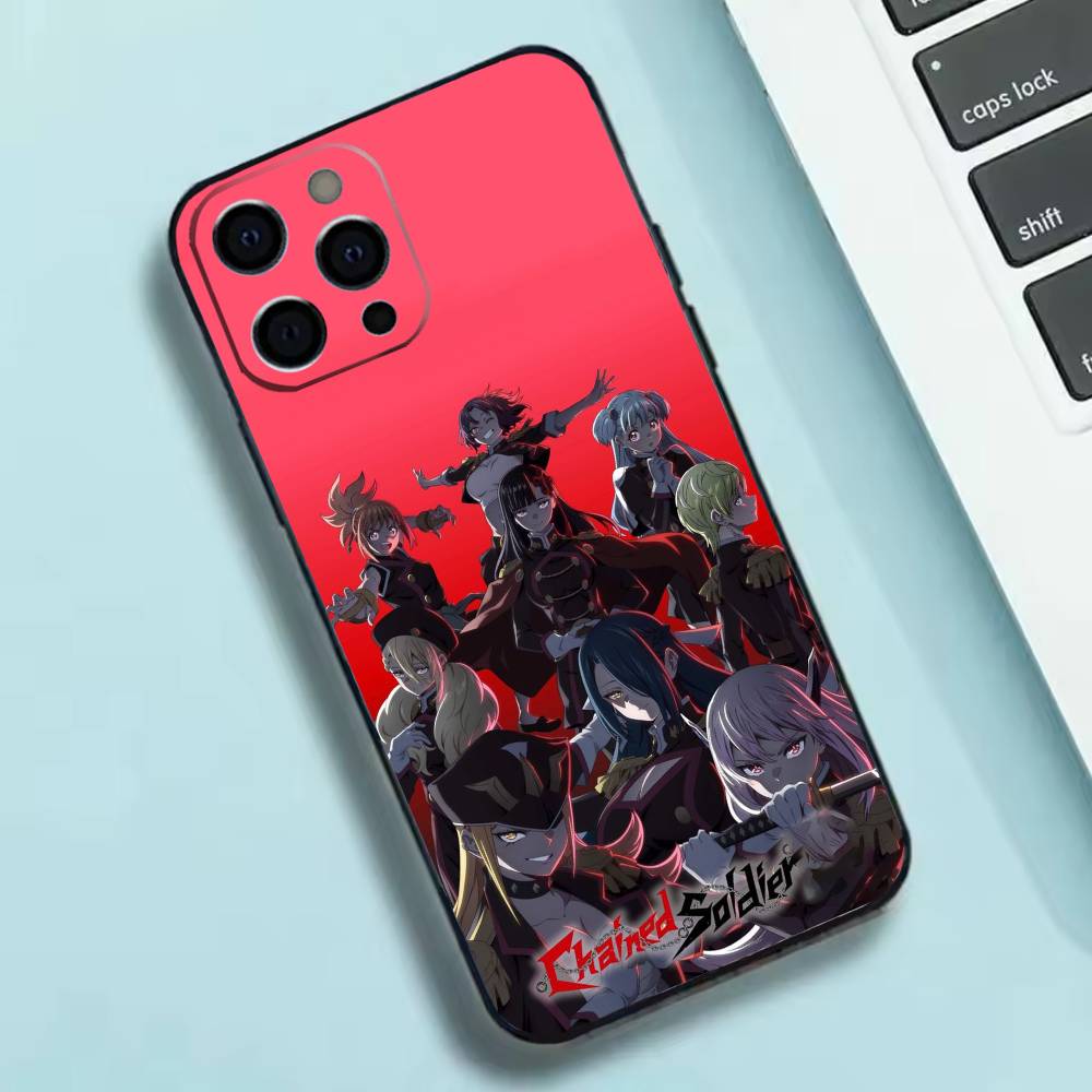 Anime C-Chained Soldier  Phone Case Silicone Soft For IPhone 17 16 15 14 13 12 11 X XR Plus Pro Max Plus