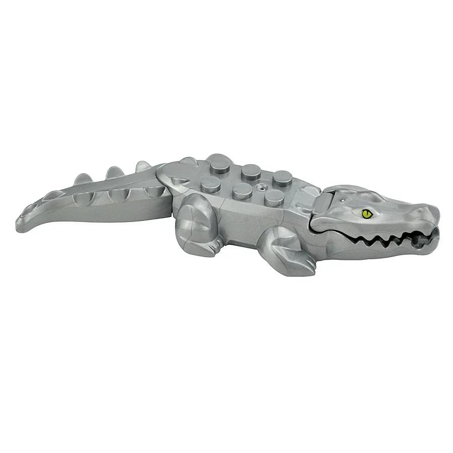 City Animal Building Block Figures Eagle Owl Goat Crocodile Dog Lion Cheetah Parrot DIY Farm Street View Accessories Bricks Gift