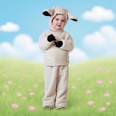 Costume di Halloween Cosplay Agnello di Lana per Bambini e Fotografia