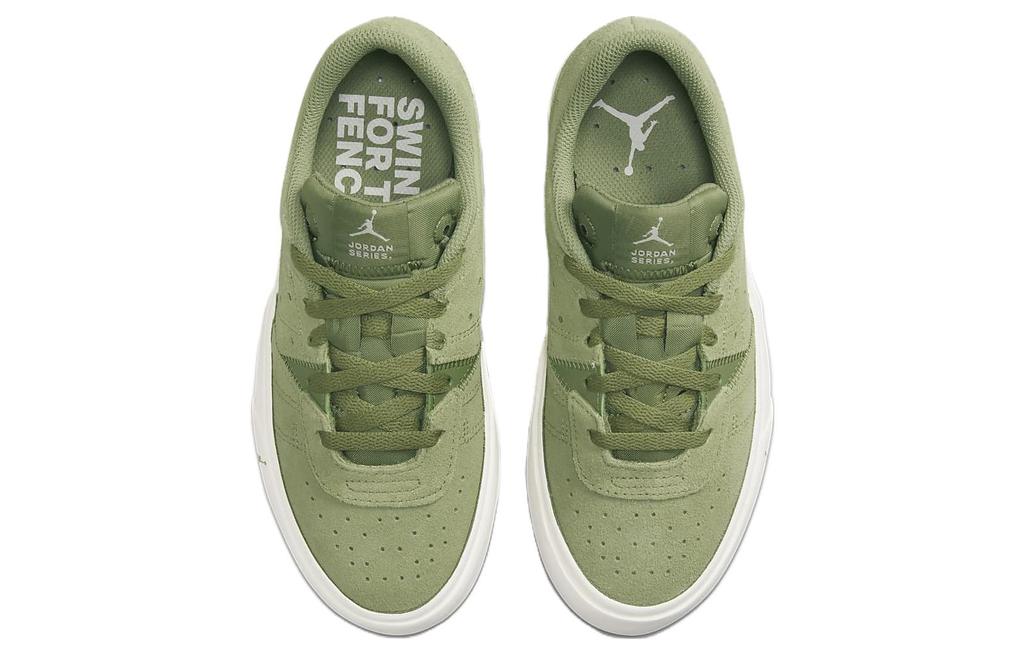 Jordan Air Jordan Series Comfortable Slip Resistant Cushioning Low top Kids' Skateboarding Shoes Green White Teenagers DN3205-300