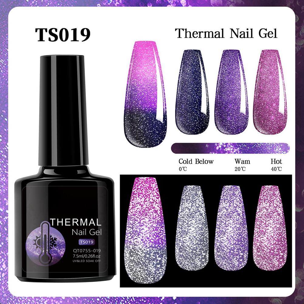 

Термальный гель-лак для ногтей меняет цвет при разной температуре