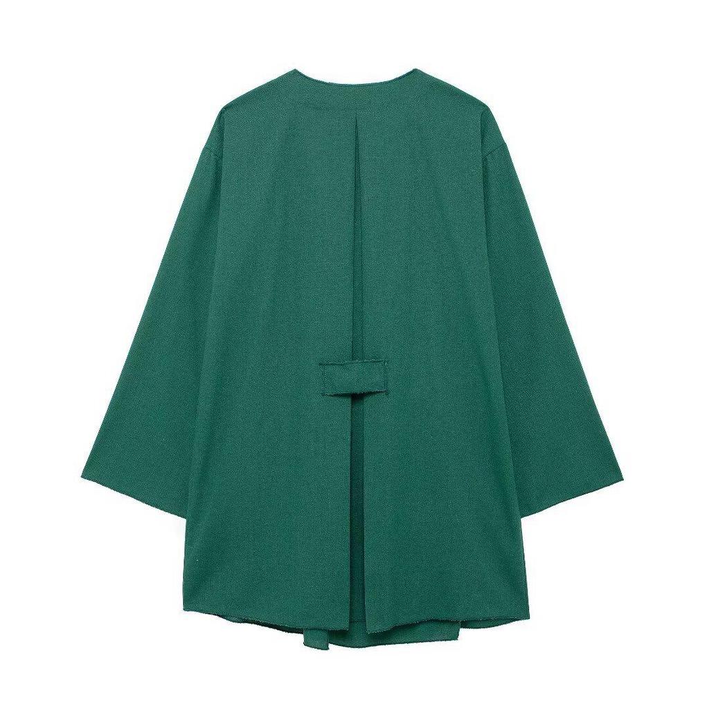 Spring European & American Style Kimono Cross Jacket with Casual Pants
