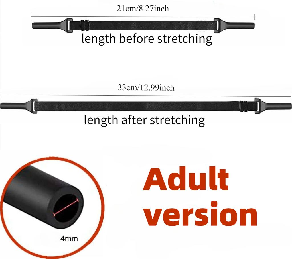 2 Stück Sportbrillenband Verstellbare Größe Elastisches Seil Sport Rutschfest Anti-Drop Fixierer Brillenband für Laufen Sport Schwimmen