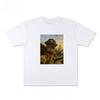 Kreativ Katt Tryckt Mode Tryckt Kortärmad Bomulls T-shirt Lös Mode Bekväm Unisex Höst och Vinter Underkläder