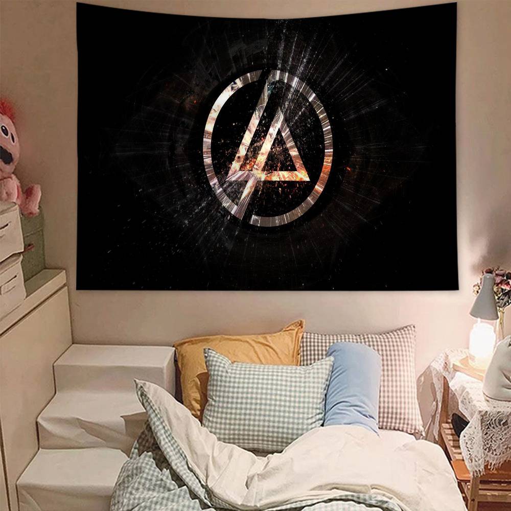 Hot Band LLinkin PPark Colorful Tapestry Wall Hanging Hanging Tarot Hippie Wall Rugs Dorm Wall Art Decor
