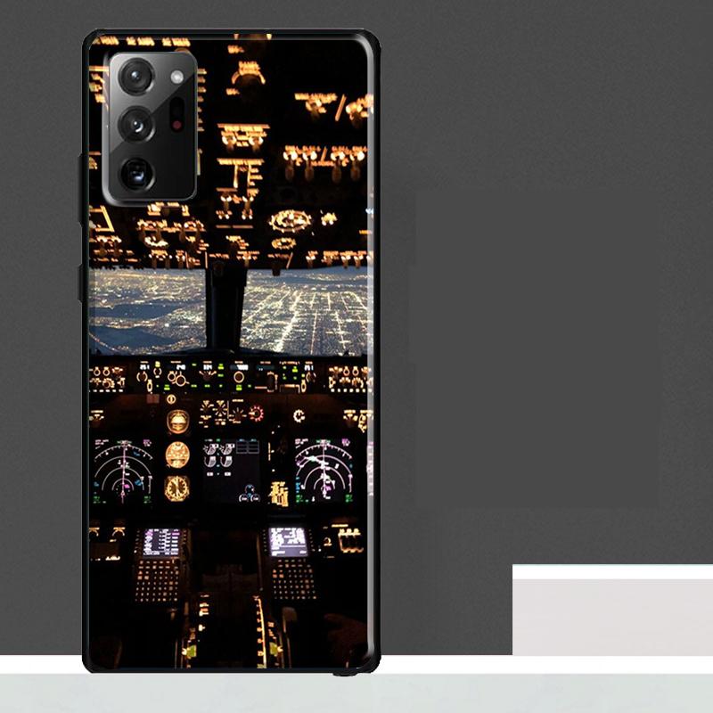 

Flight Instruments Cockpit Case For Samsung Galaxy S25 Ultra S21 S22 S23 S24 Ultra S9 S10 S20 Plus S25 FE Phone Cover Galaxy S25
