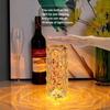 Lâmpada de mesa de cristal led rosa luz projetor 3/16 cores toque ajustável romântico diamante atmosfera luz usb toque luz da noite