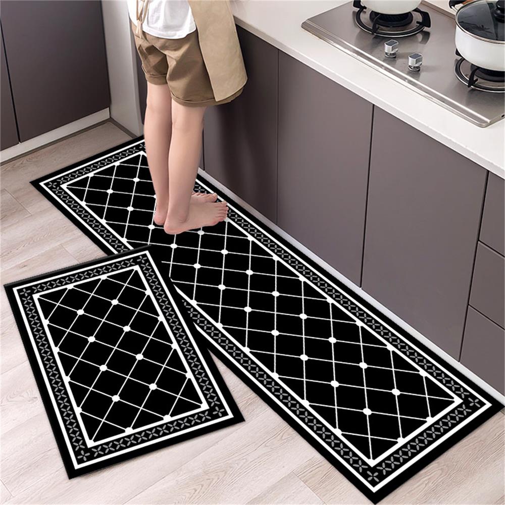 Kitchen Floor Mat Bedroom Living Room Long Bedside Hallway Hallway Soft Washable Carpet Non-slip Bathroom Entrance Doormat Tapis