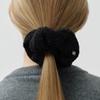 DEPOUND Glitter Tweed Scrunchie - Black