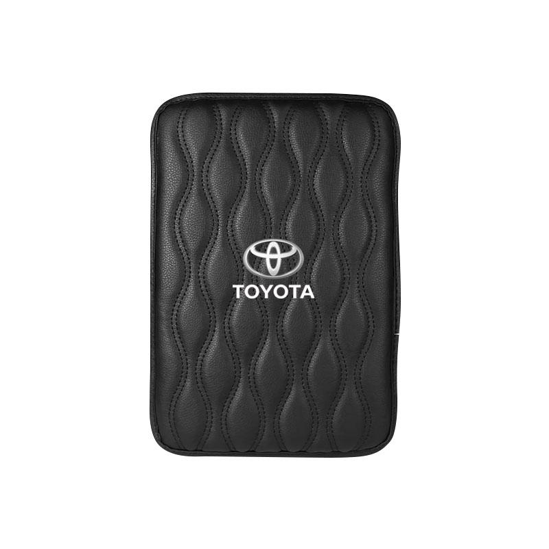 

Накладка на крышку подлокотника центральной консоли автомобиля, чехол на подлокотник, накладка на подлокотник, чехол на сиденье с подлокотником для Toyota Corolla Prius Yaris Hilux CHR Camry Auris Vios Camry Prius Prado TOYOTA чёрный