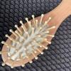 Compact Wooden Pocket Scalp Massage Comb