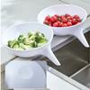 PDTO Drainer Bowl Strainer with Spout for Pasta Fruit Vegetable Food Colander Baskets