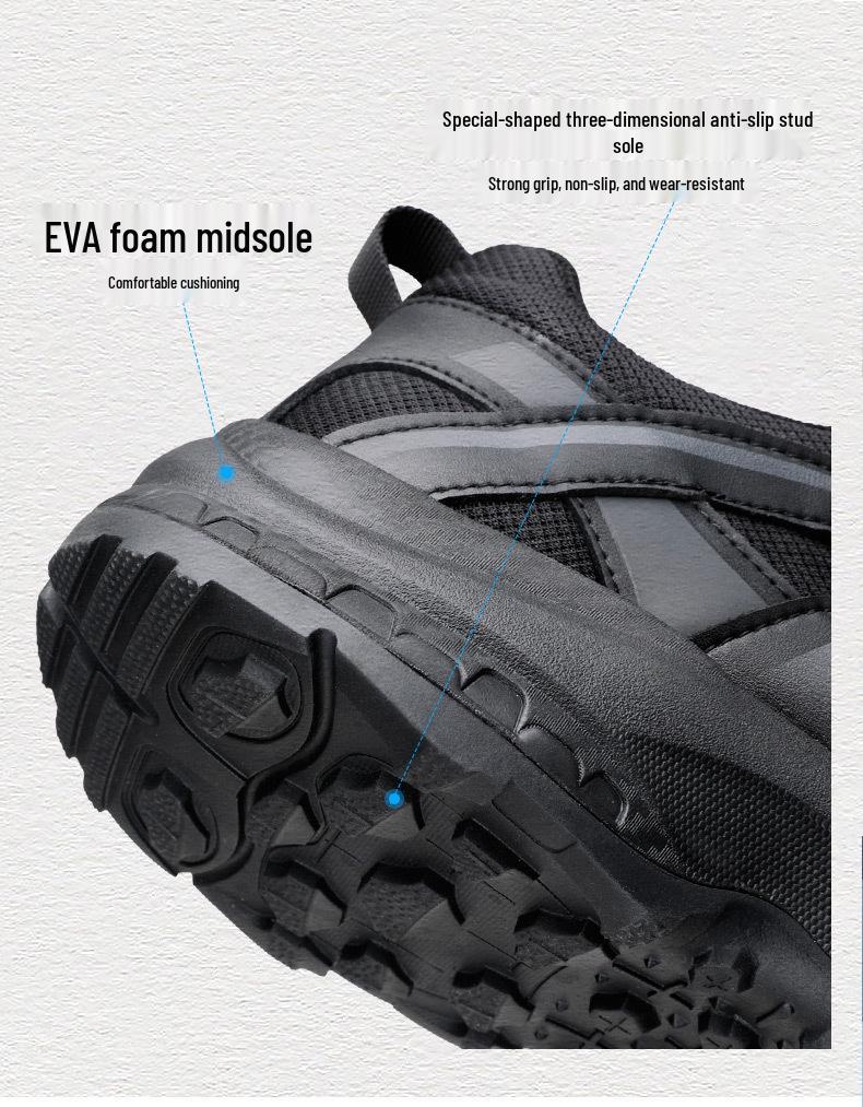 Jinhua 3515 Qiangren Lightweight Non-slip Wear-resistant Breathable Puncture-resistant Spring/Autumn Hiking & Casual Shoes