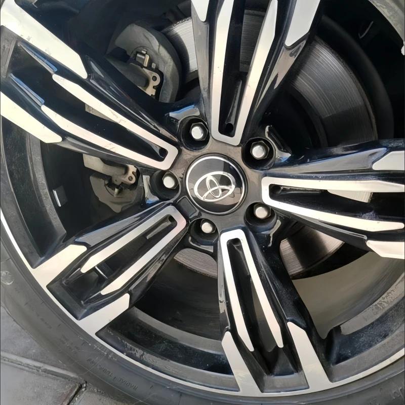 ACS2 56mm Aluminum Alloy Logo Wheel Center Hub Cap Badge Sticker For Toyota Prado Rav4 Yaris Hilux Prius Corolla Camry Accessories