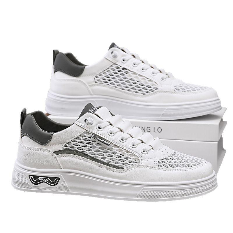 Herrenschuhe 2025 Sommer neue Low-Top Schnür-Freizeitschuhe Herrenmode Trend vielseitige Farbabstimmung Sport-Board-Schuhe