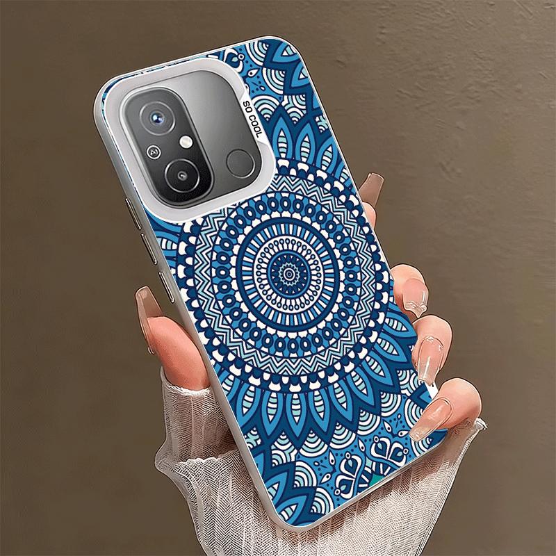 Mandala Style Pattern Shockproof Phone Case for Xiaomi Poco X7 X6 X5 X3 Pro F7 Ultra M8 Redmi 15C 15 14C 13C 12C 10C 13 12 10
