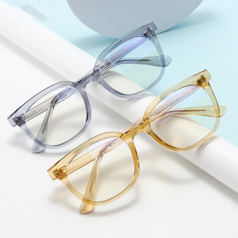 Ultralight  Blue Light Blocker Myopia Spectacles Frame Women Men Fashion Oval Prescription Glasses Myopia 0 -0.5 -0.75 To -6