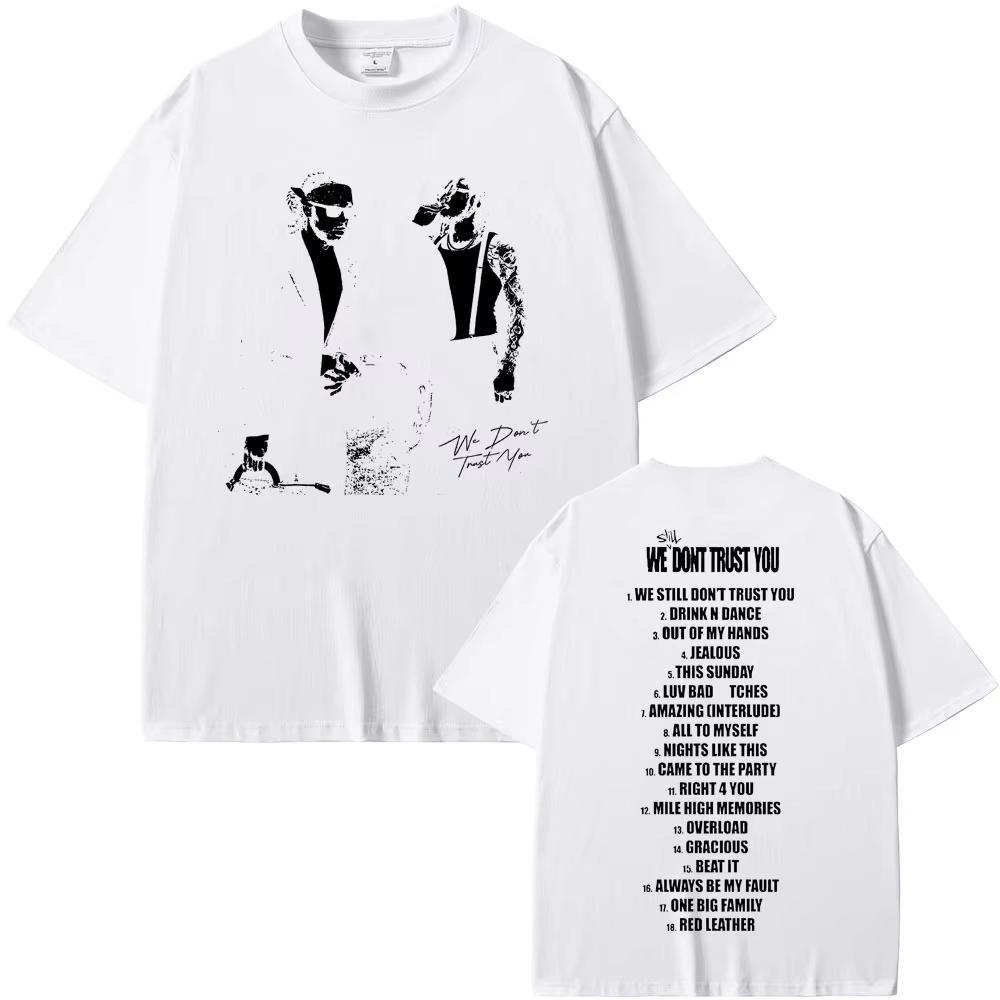 

Репер Future & Metro Boomin 2024 Новий Хіп-хоп Альбом We Don t Trust You Графічна Футболка Чоловіча Жіноча Повсякденна з О-подібним вирізом Оверсайз Футболки XL