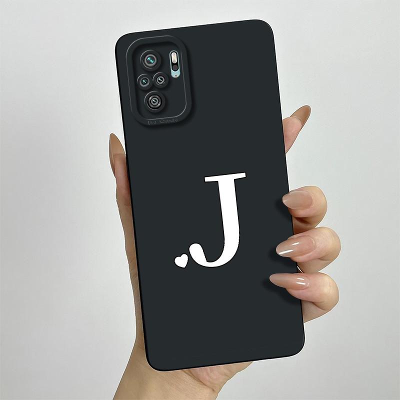 For Xiaomi Redmi Note 10 4G Case Note 10S Love Heart Letters Cover Soft Silicone Case For Redmi Note 10 Pro Max Note10 S Bags