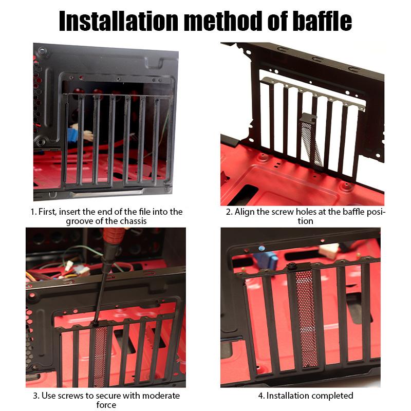 5 Stück 121x19x0.05mm PC Gehäuse PCI Erweiterungsslot Rückplattenabdeckung Staubfilter Hartstahl Blindplatte mit Schrauben Gehäuse Lüfter Staubfilter