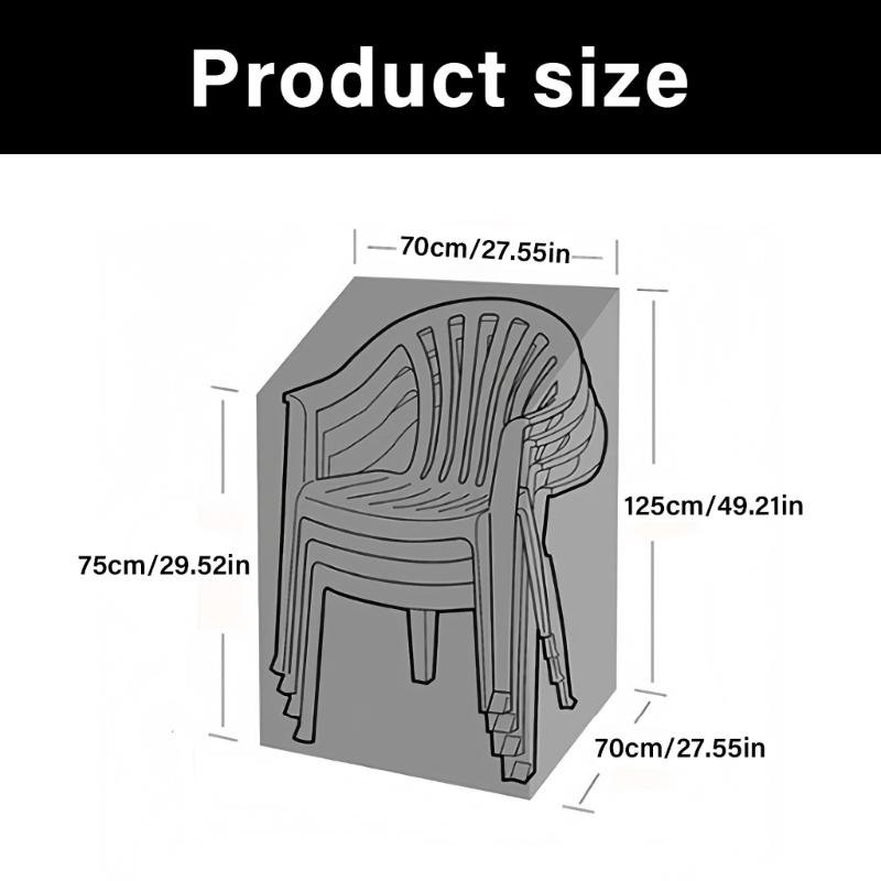 Vodotěsný Oxfordský Látkový Potah na Zahradní Židli Odolný Vůči Dešti a Prachu