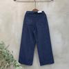 C S In The Room Ykk Zipper Tweed Straight Wide Denim pantS One Color