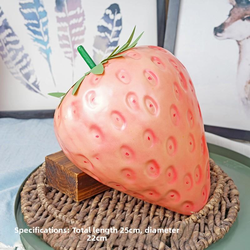 Large Size Simulation Fruit Vegetable Pumpkin Model Kitchen Cabinet Decoration Children's Photography Toy Realistic Strawberr...
