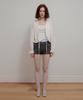 Aobteu Ribbed Knit Shorts - Charcoal