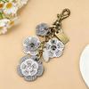 Retro Bag Hanging Ornaments Elegant Lightweight Flower Keychain Multipurpose Backpack Pendant Decoration Pendant
