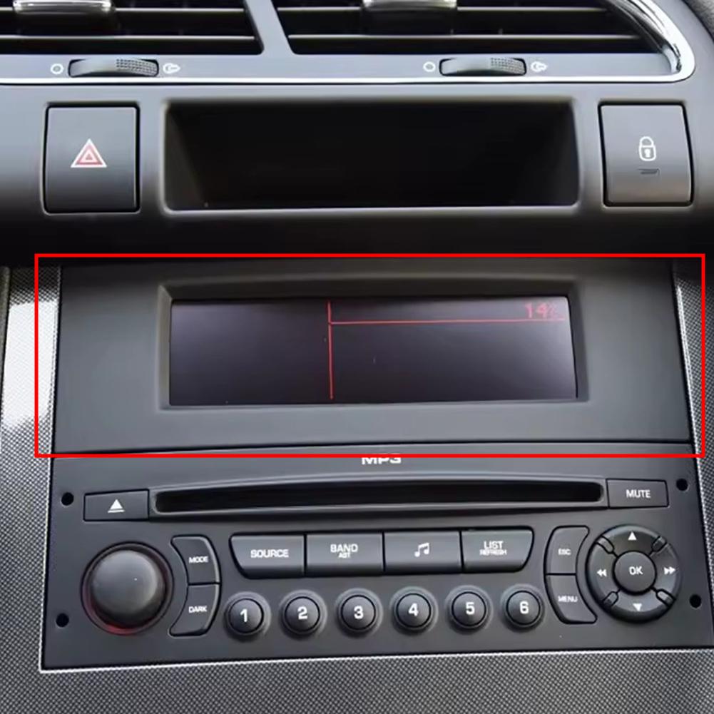 For Citroen C4 RD3 For Peugeot 207 Car Radio Multi-function C-Screen Shell Case Fixed Frame CD Player Screen Replacement H G5F6