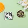 Simple Creative Cartoon Letter Shape Metal Alloy Brooch For Unique Style Lovers