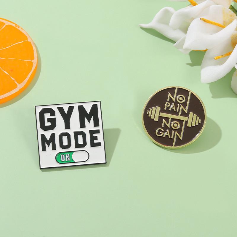 Simple Creative Cartoon Letter Shape Metal Alloy Brooch For Unique Style Lovers