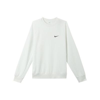Herren-Sweatshirt mit Rundhalsausschnitt und Markenlogo in Weiß