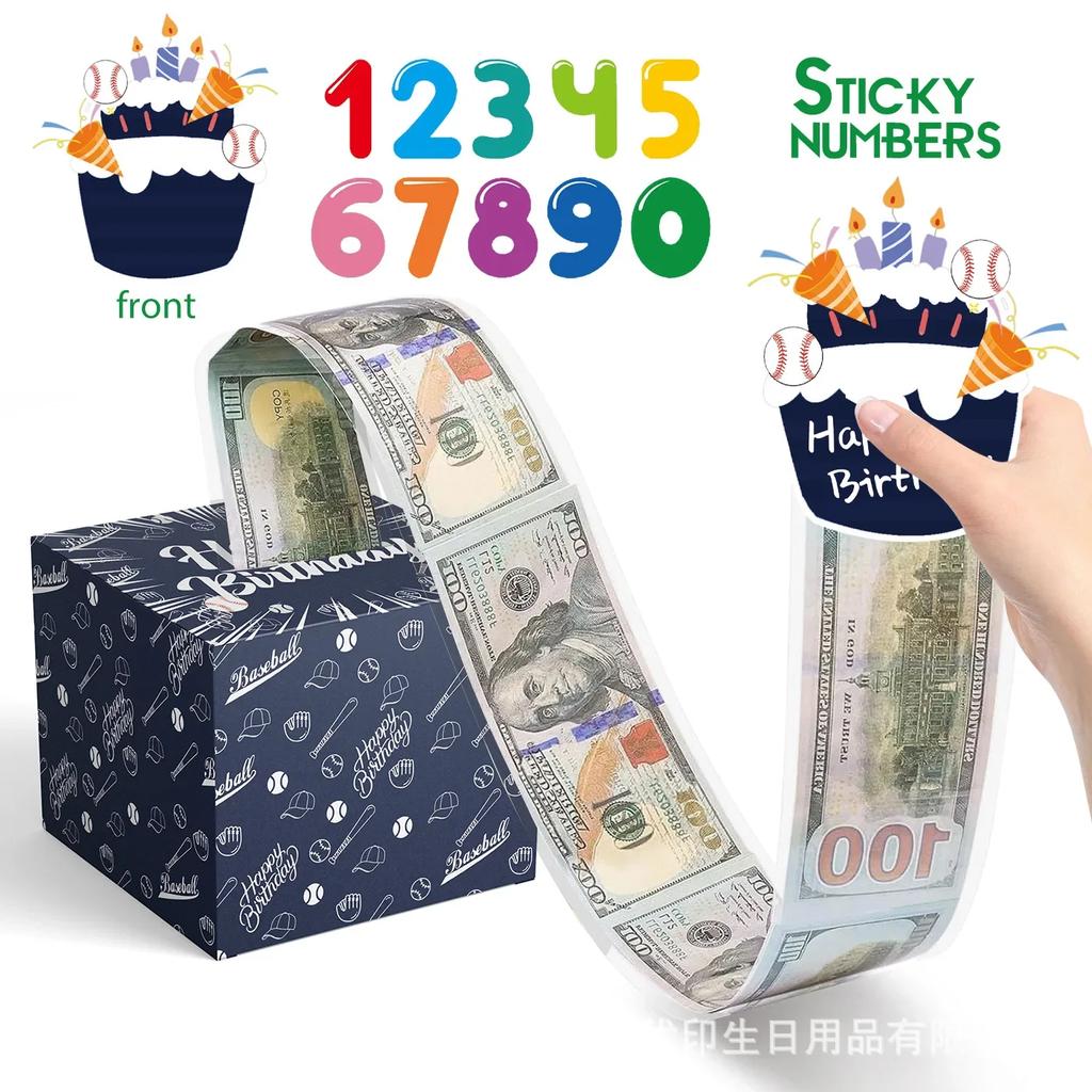 Christmas Birthday Party Surprise Money Pull Pouch Festival Celebration Holders for Cash DIY Surprise Present Money Box
