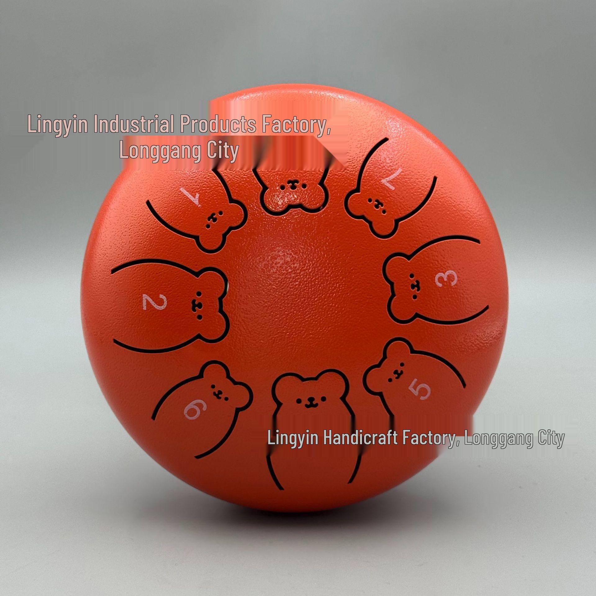 

Bear Model 13 Steel Tongue Drum - Beginner 13-Tone Handpan Percussion Instrument for Kids