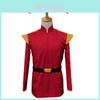 Uniforme Vermelho Capitão Zap Branigan Fantasia Cosplay Tecido Poliéster Mangas Compridas Estilo de Rua