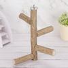 Wood Pet Parrot Perch Activity Standing Branches Toy Biting Playing Supply