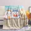 Chiikawa Flannel Blanket, High quality Comfortable for All Seasons, Home Decor, Warmth and Comfort
