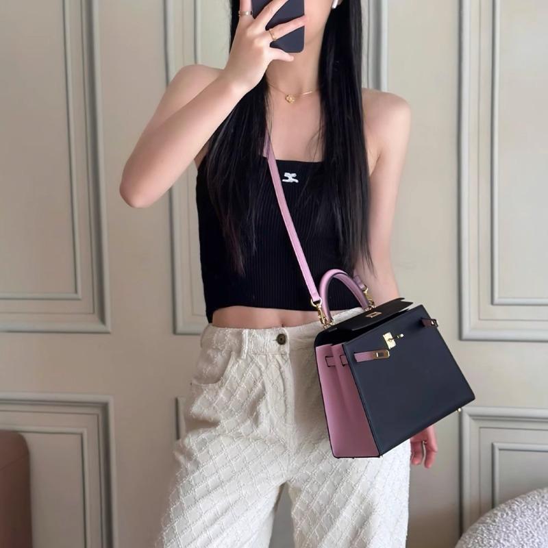 New leather creative color matching design palm pattern shoulder messenger bag fashionable versatile handbag