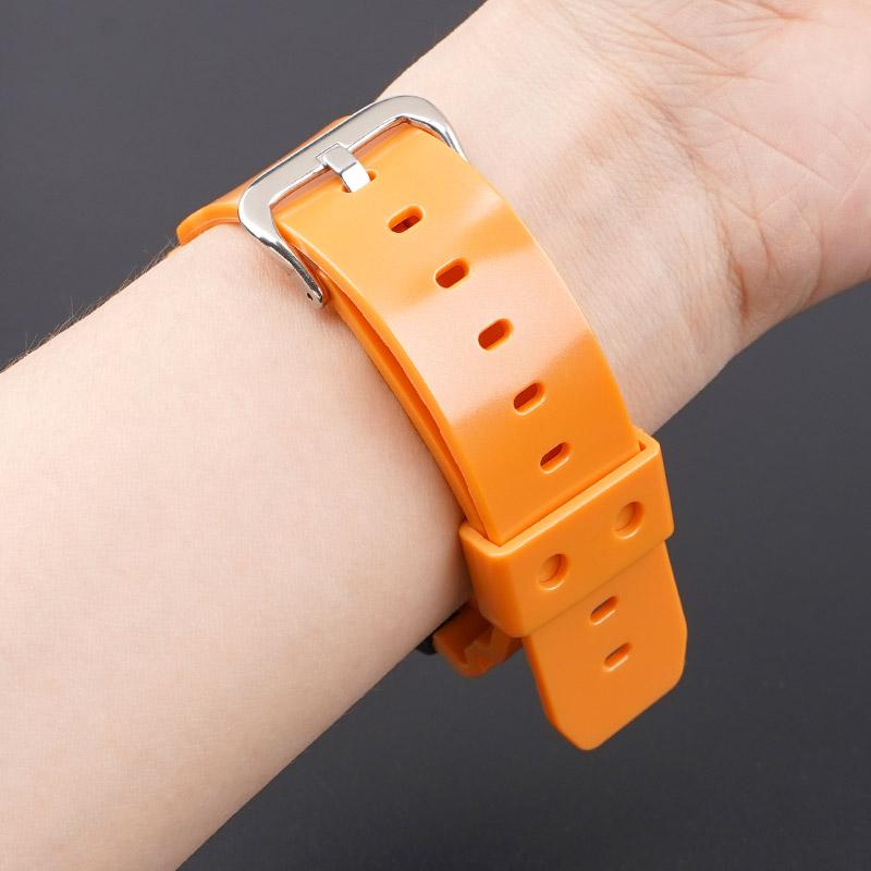 Pryžový sportovní řemínek pro Casio G-SHOCK DW-5600 GA-2100 GW-M5610 DW-6900 16mm Perleťový TPU Muži Ženy Náhradní náramek Řemínek na hodinky