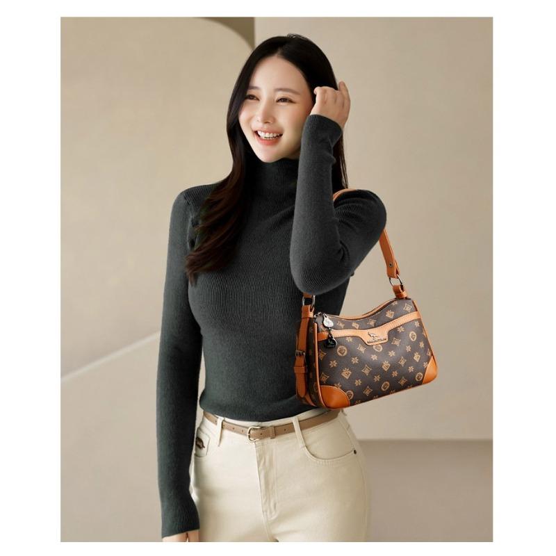 Sac d'été haut de gamme pour femme sac bandoulière messenger imprimé rétro sac d'aisselle niche luxe léger