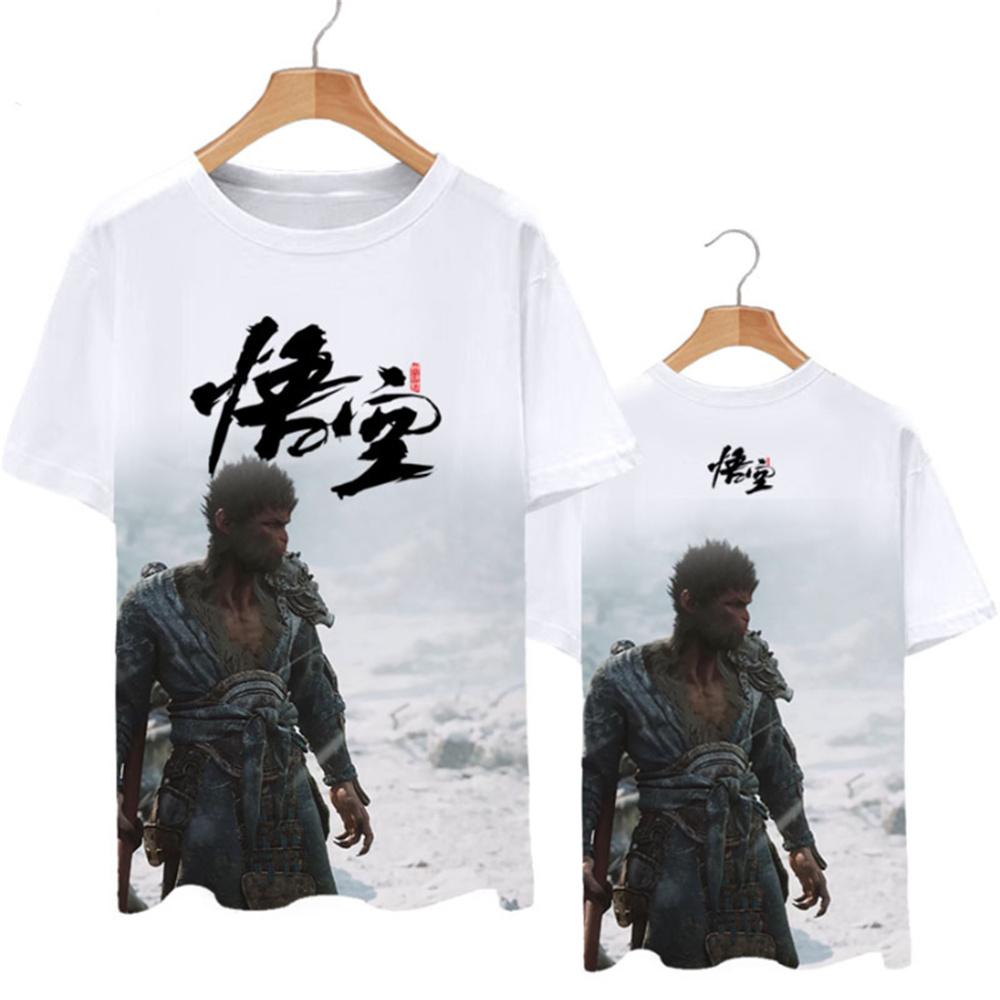 Hot Sale Rollenspellen Zwart Mythe Wukong Print T-shirt 3D Mode Mannen/Vrouwen Korte mouw T-shirt y2k Origineel heren T-shirt