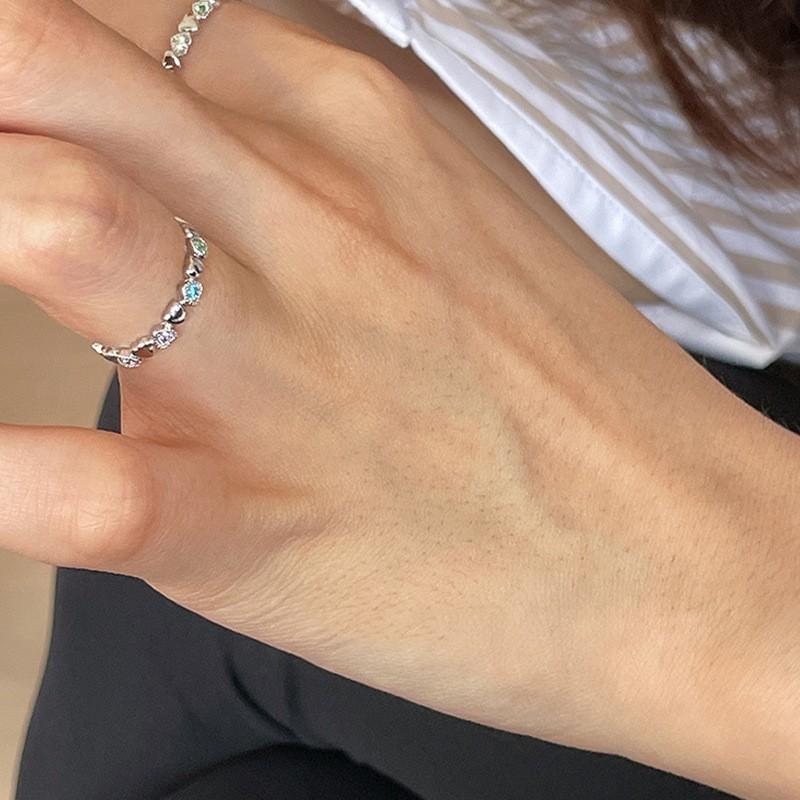 Rings Modern Copper For Women Trendy Cartoon Character Design Beautiful Geometric Style
