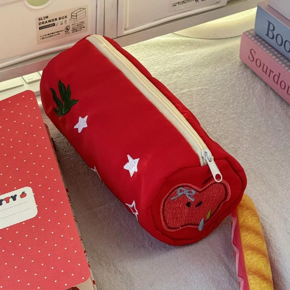 

Summer Fruit Embroidery Pen Bag Large Capacity Stationery Organizer Portable Pen Box Boys/Girls 03