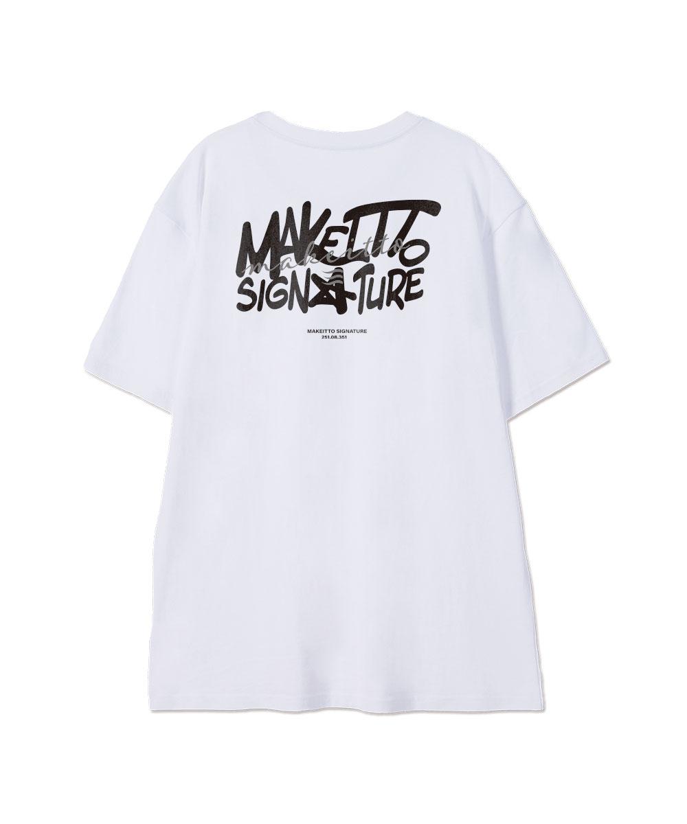 Make It Two [Graffiti3 Logo]Crew Neck Tee_White M