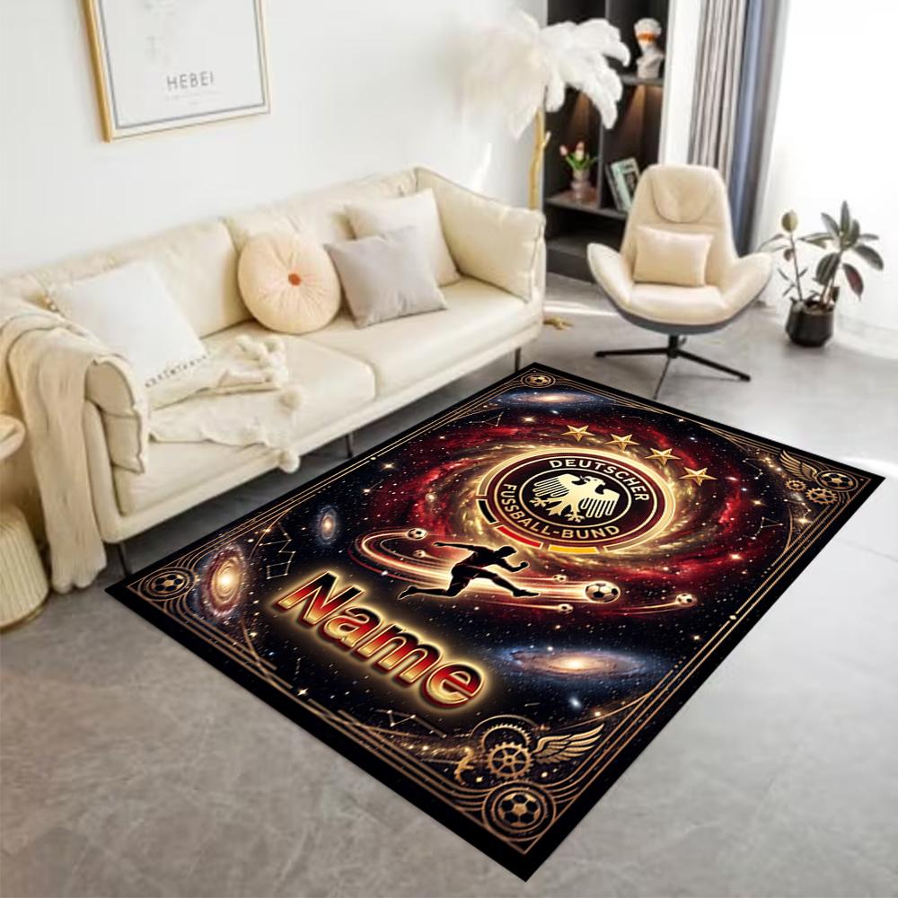 German Football Crest Artwork Floor Mat Perfect for Outdoor Dining Room Hallway Living Rooms Antislip Carpet Anime Office Decor