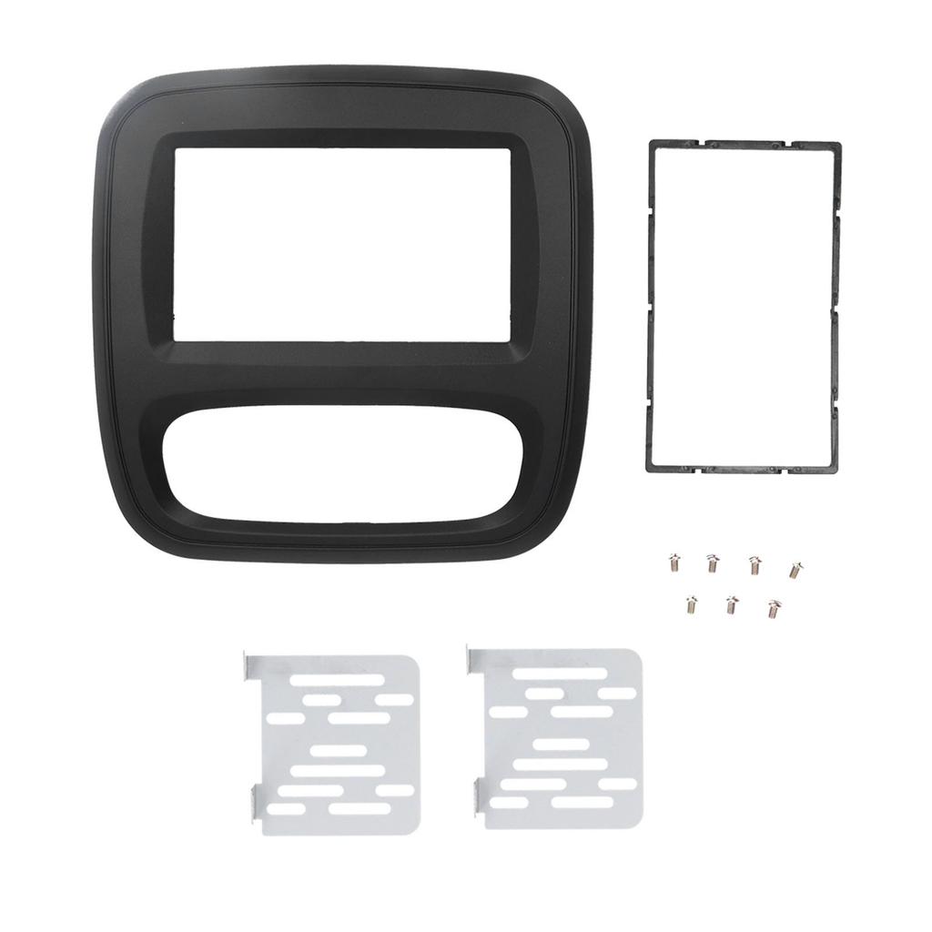 2Din DVD Fascia Stereo Radio Navigation Panel Audio Frame Fit for Trafic 2015