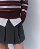MUSINSA STANDARD WOMAN Women'S Multi-Stripe Collared Knit [Burgundy]
